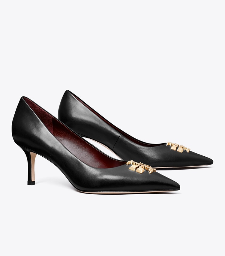 Tory Burch designer heels Eleanor Pump in PERFECT BLACK angle
