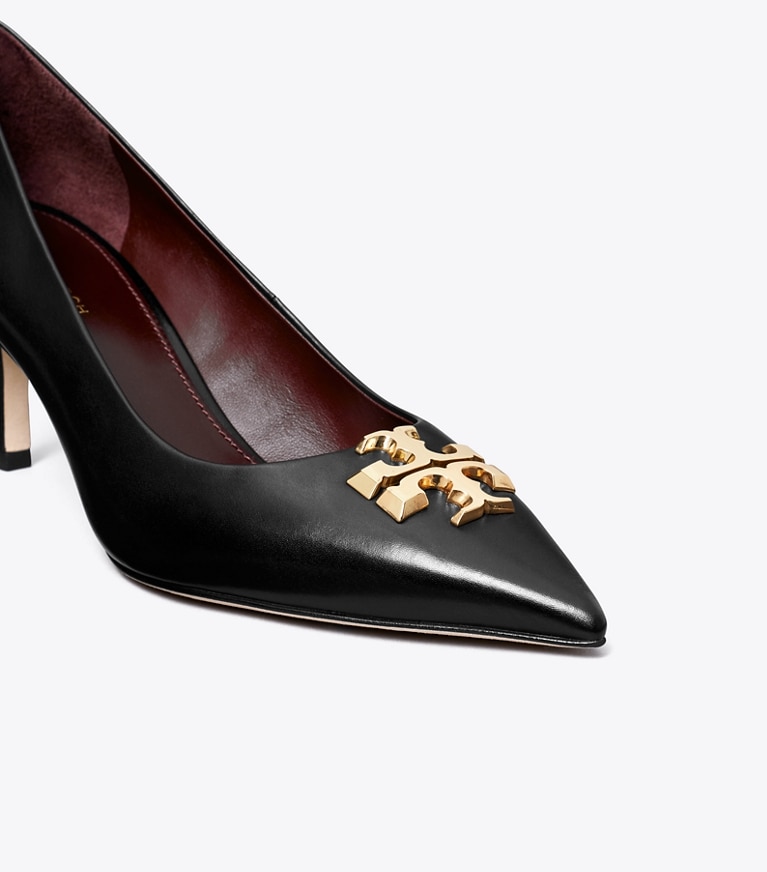 Tory Burch designer heels Eleanor Pump in PERFECT BLACK angle