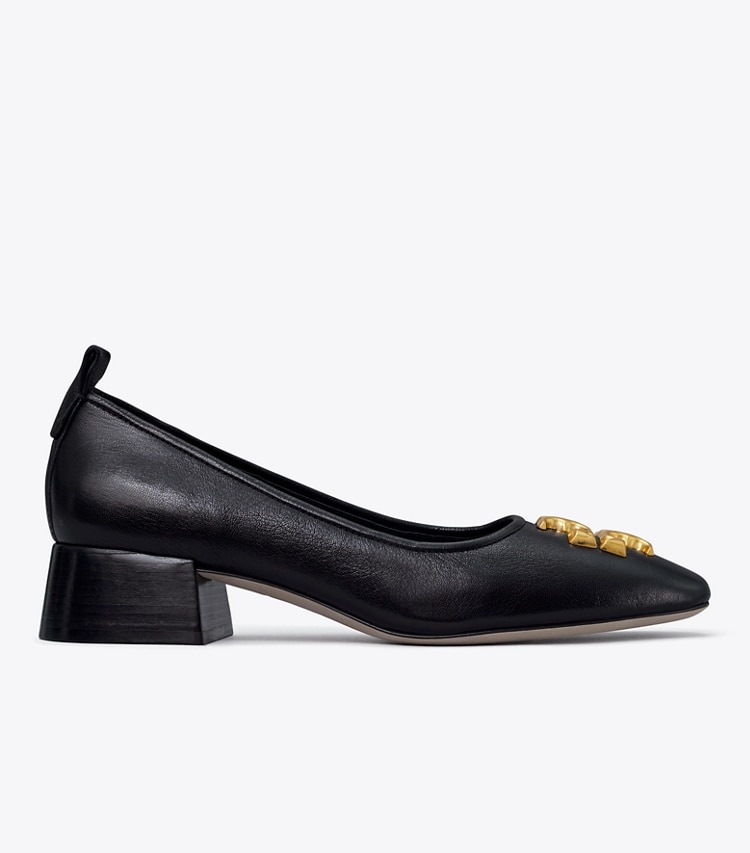 Tory Burch designer heels Eleanor Pump in PERFECT BLACK side