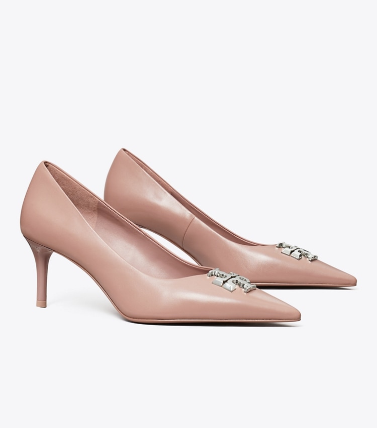 Tory Burch designer heels Eleanor Pumps in LIGHT MAUVE angle