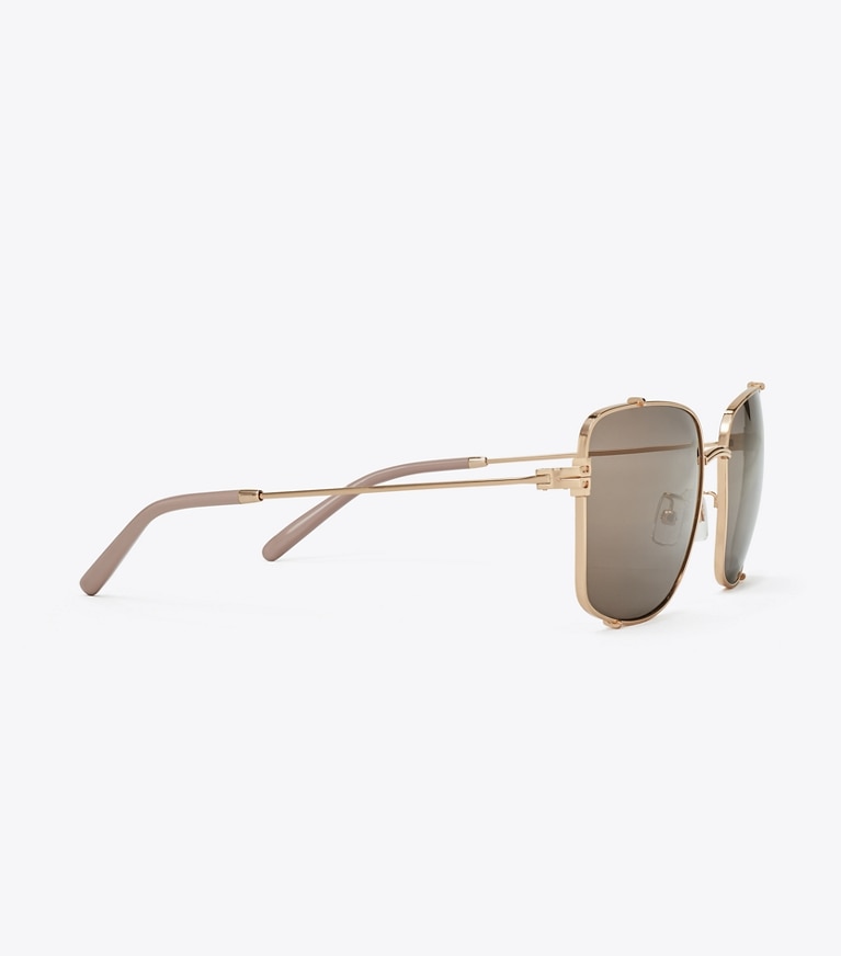 Tory burch shop rose gold sunglasses