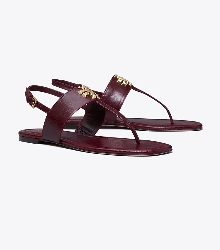 Tory Burch designer sandalen Eleanor Sandale in DARK CARMINE angle