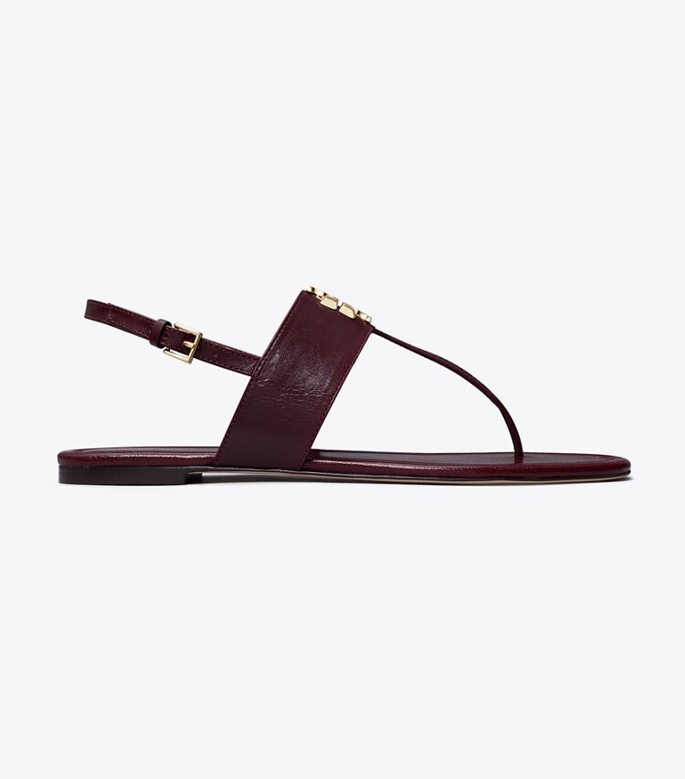 Tory Burch designer sandalen Eleanor Sandale in DARK CARMINE side