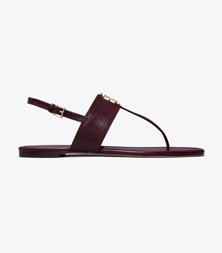 Tory Burch designer sandalen Eleanor Sandale in DARK CARMINE angle