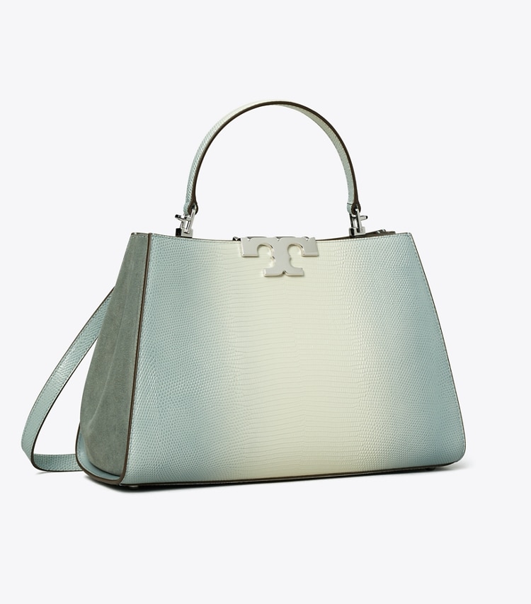 Tory Burch designer satchels Eleanor Satchel in Blanc angle