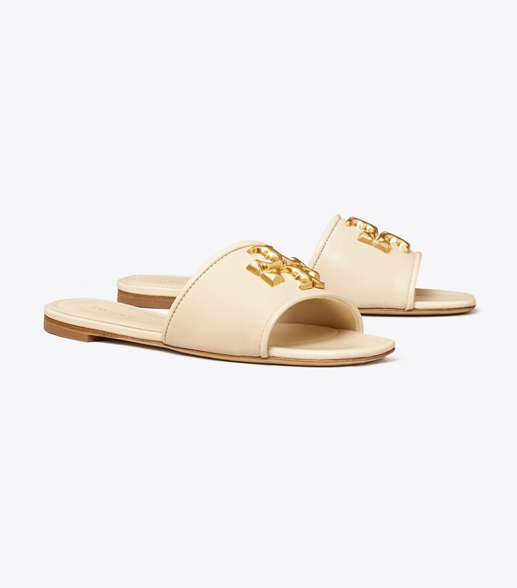 Tory Burch designer sandals Eleanor Slide, Wide in New Cream angle