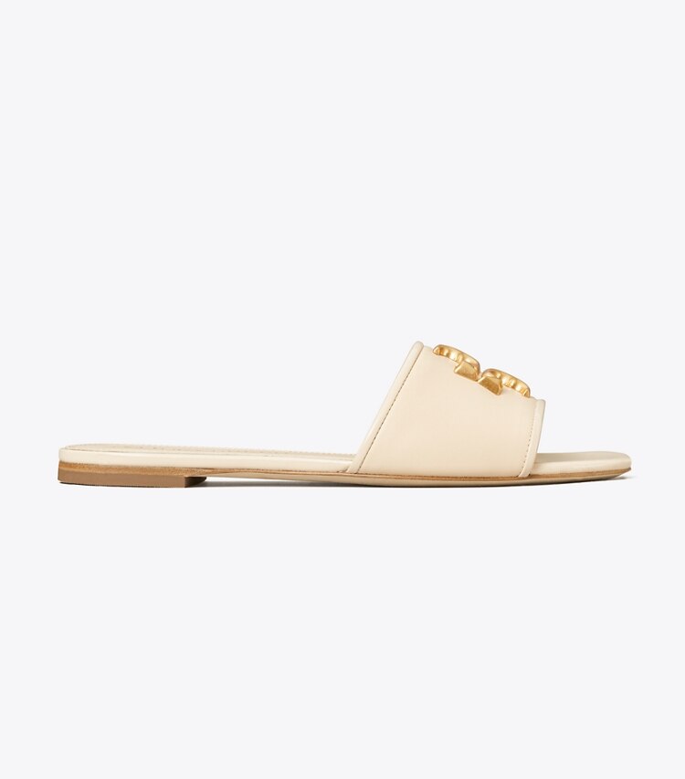 Tory Burch designer sandals Eleanor Slide, Wide in New Cream side