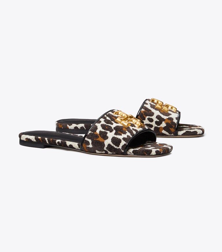 Tory burch leopard outlet flip flops