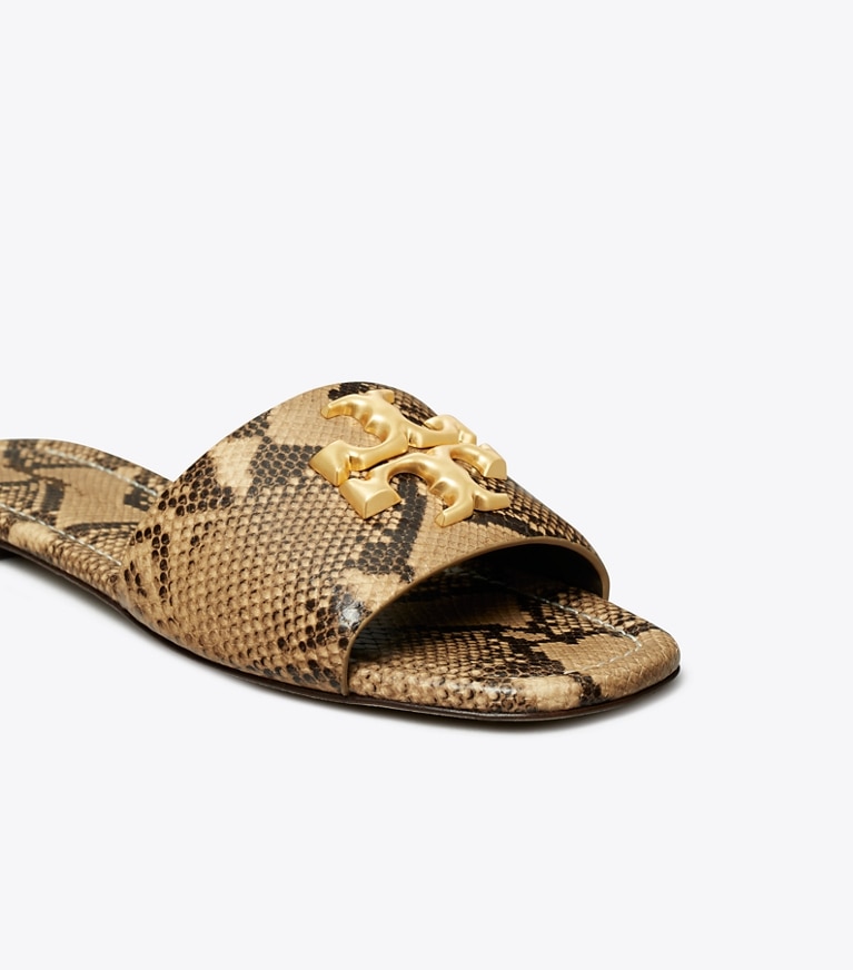 Tory Burch designer sandals Eleanor Slide in Desert Dusk angle