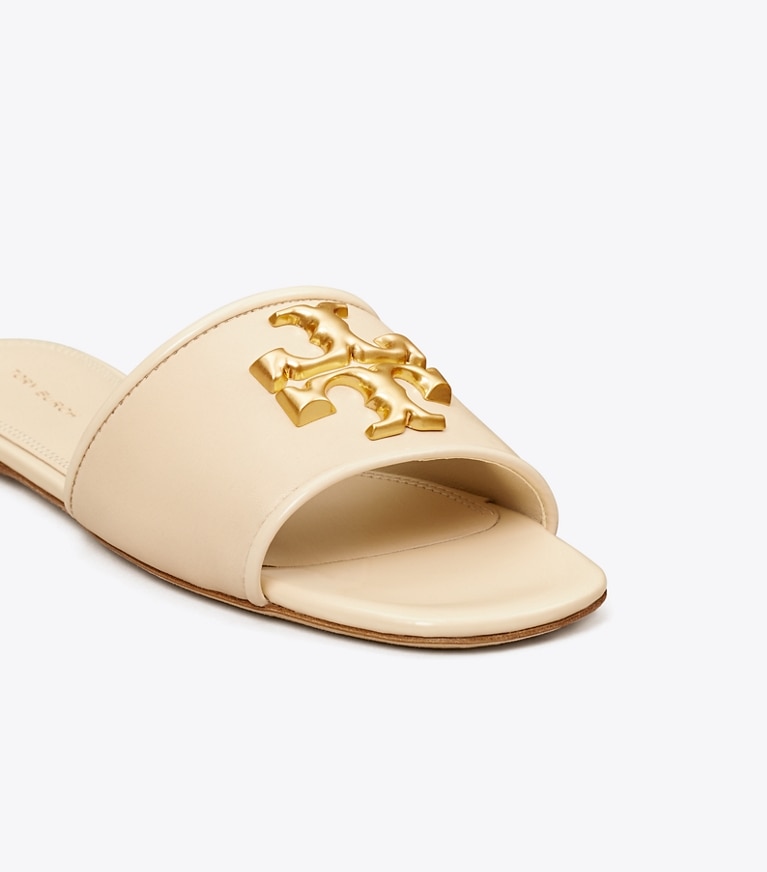 Tory Burch designer sandals Eleanor Slide in New Cream angle