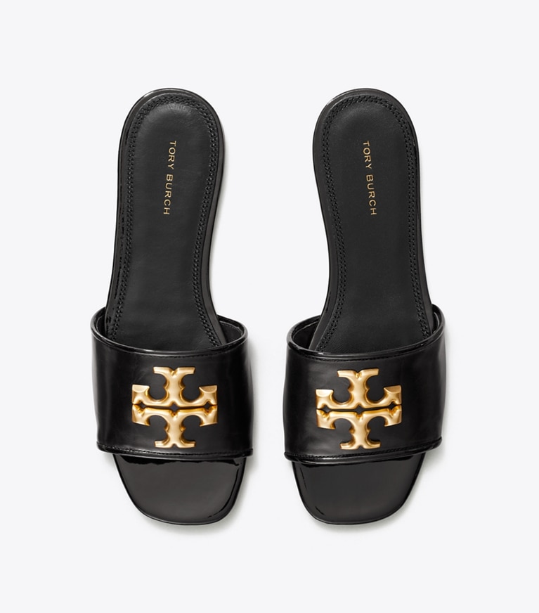Tory Burch designer sandalen Eleanor Slide in PERFECT BLACK von oben