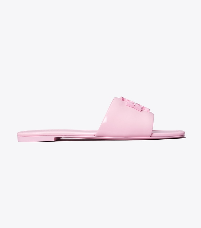 Tory Burch designer sandals Eleanor Slide in PETUNIA angle