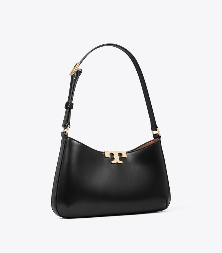 Tory Burch designer shoulder bags Eleanor Slim Shoulder Bag in Black angle