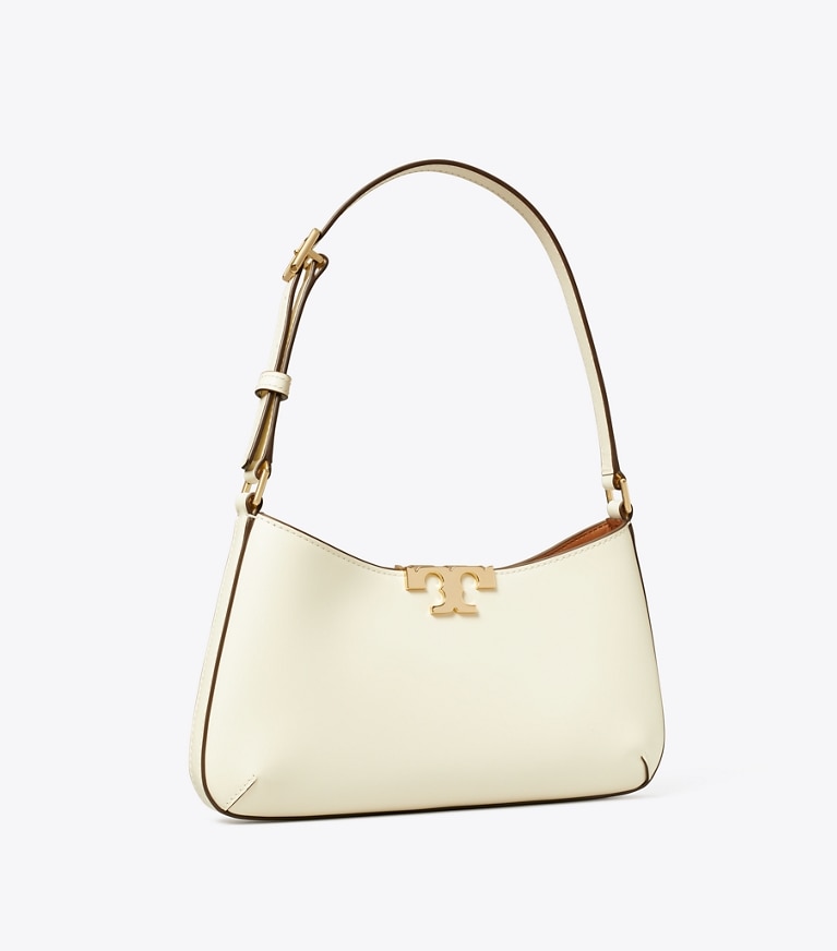Tory Burch designer shoulder bags Eleanor Slim Shoulder Bag in Warm White angle