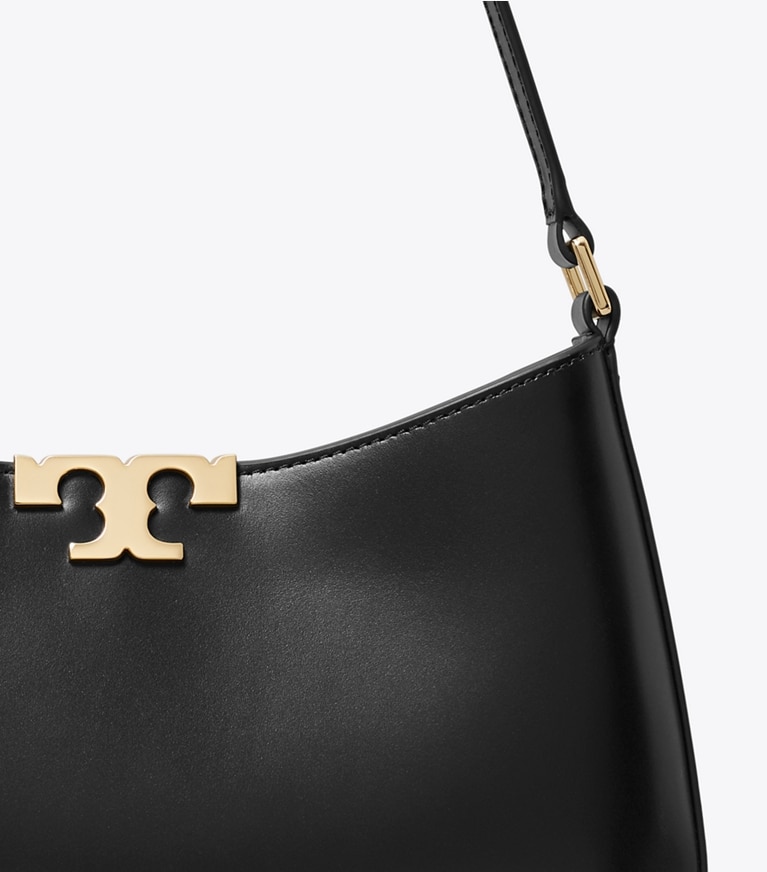 Tory Burch designer shoulder bags Eleanor Slim Shoulder Bag in Black angle