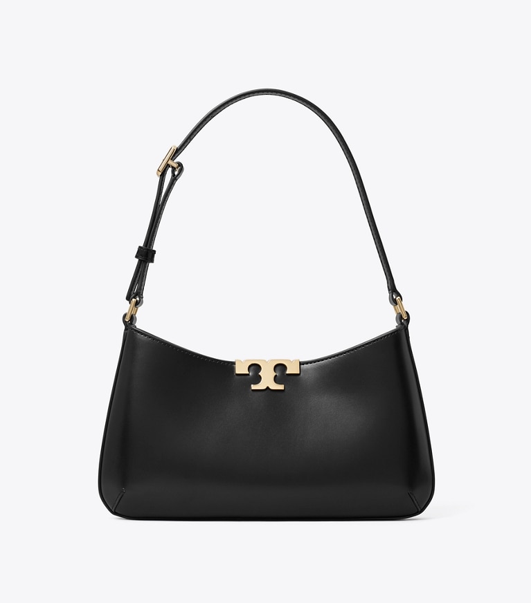 Tory Burch designer shoulder bags Eleanor Slim Shoulder Bag in Black angle