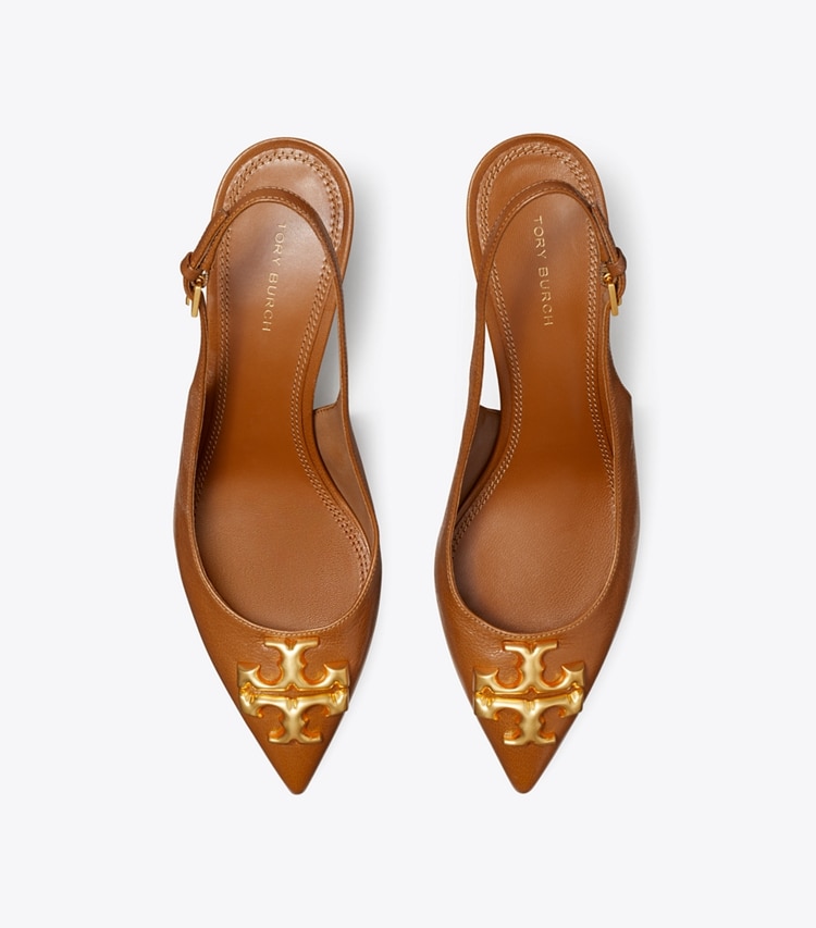 Tory Burch designer heels Eleanor Slingback in BOURBON overhead