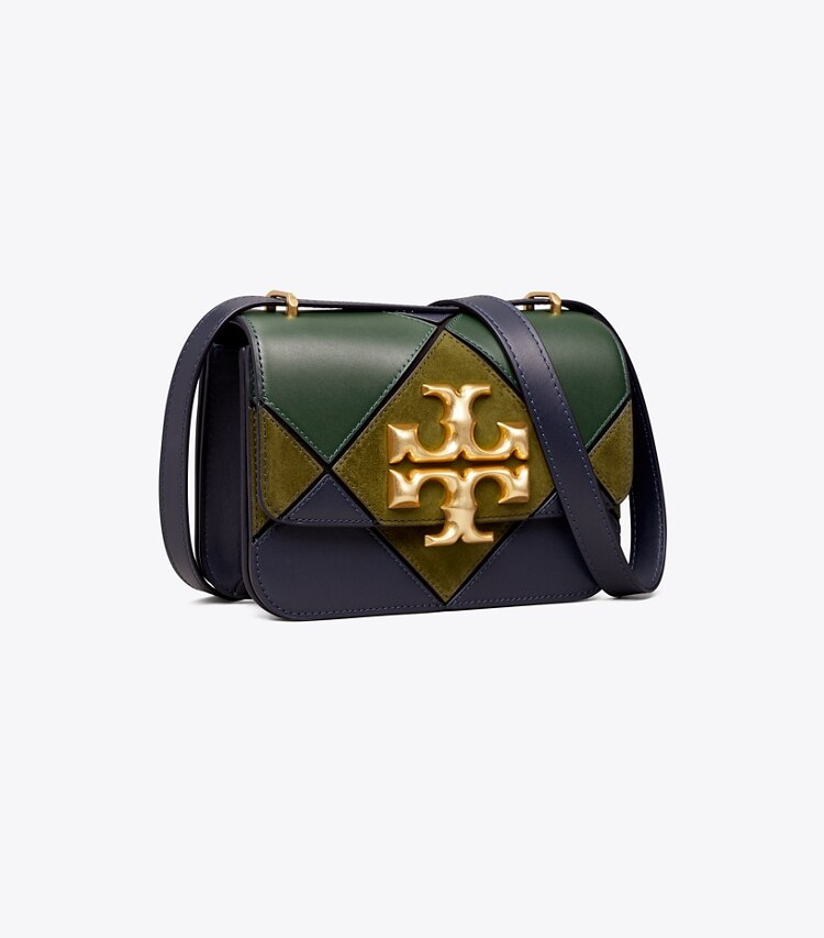 Tory Burch designer shoulder bags Eleanor Small Bag in Tory Navy / Pine Tree angle