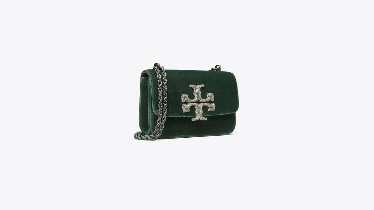 Holiday edition: the Eleanor Bag, in velvet with pavé crystals