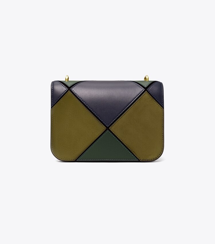 Tory Burch designer shoulder bags Eleanor Small Bag in Tory Navy / Pine Tree back