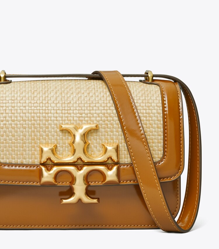 Tory Burch designer shoulder bags Eleanor Small Bag in Brown detail