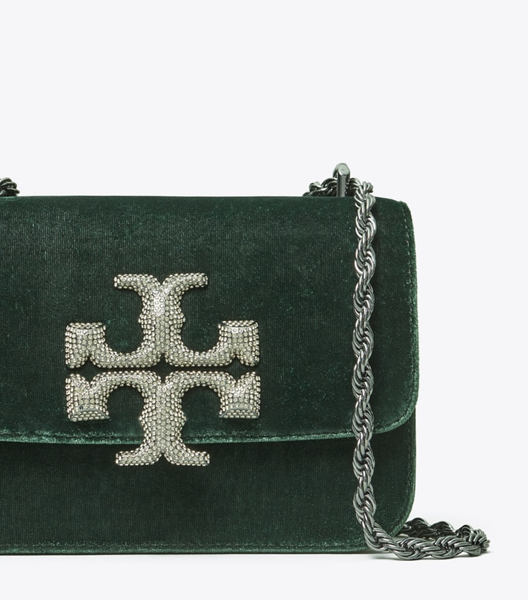 Tory Burch designer shoulder bags Eleanor Small Bag in English Green angle
