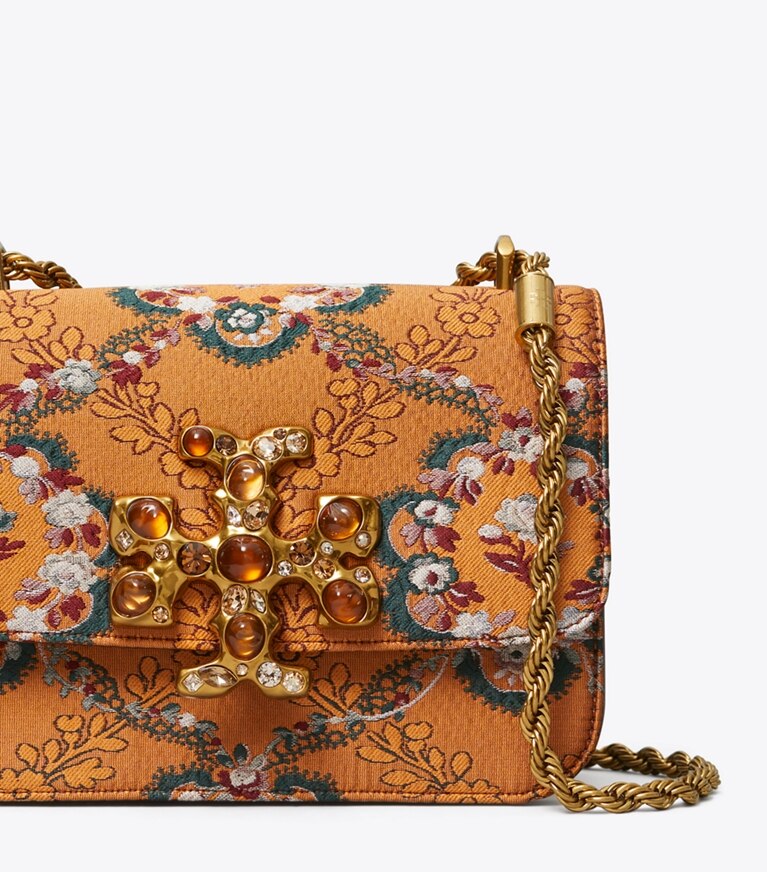Tory Burch designer shoulder bags Eleanor Small Bag in Sunset Bonfire angle