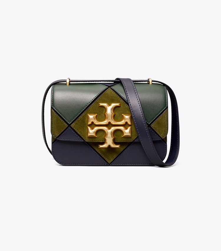 Tory Burch designer shoulder bags Eleanor Small Bag in Tory Navy / Pine Tree front