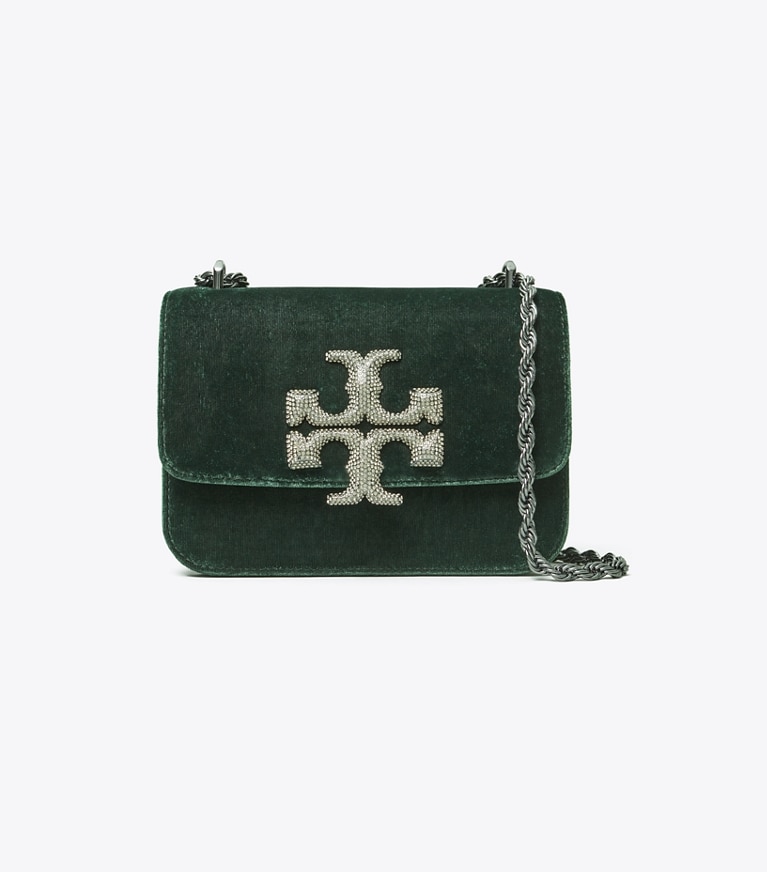 Tory Burch designer shoulder bags Eleanor Small Bag in English Green angle