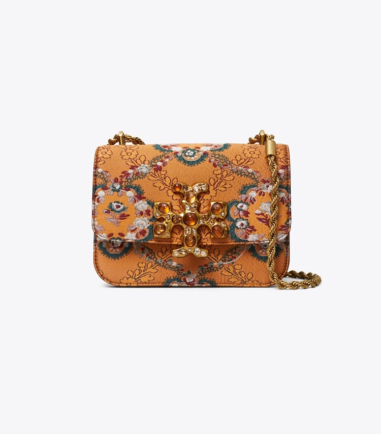 Tory Burch designer shoulder bags Eleanor Small Bag in Sunset Bonfire front