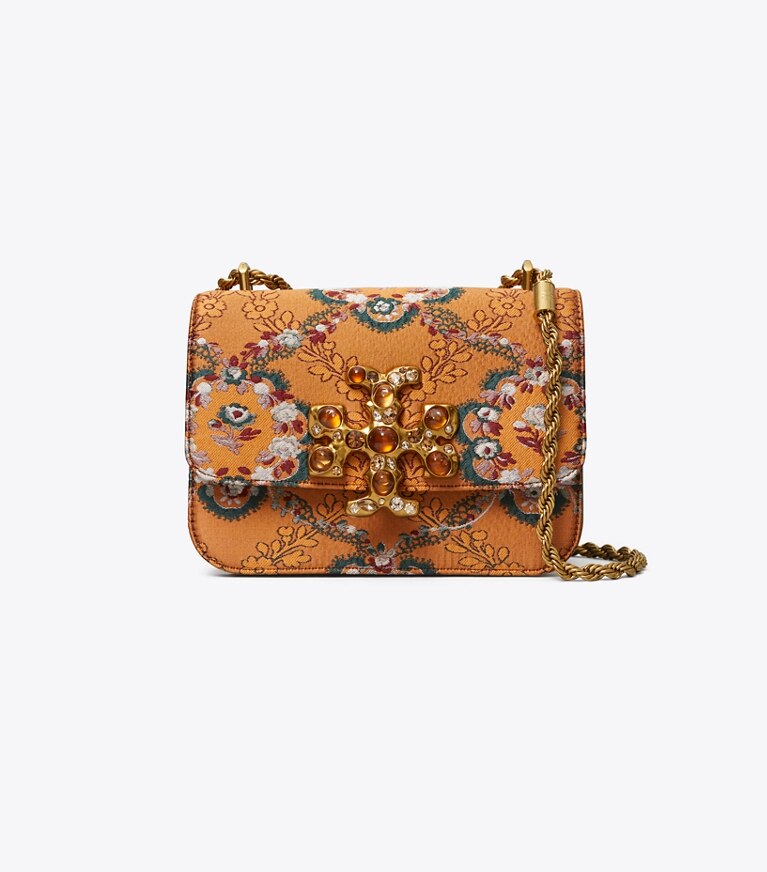 Tory Burch designer shoulder bags Eleanor Small Bag in Sunset Bonfire angle