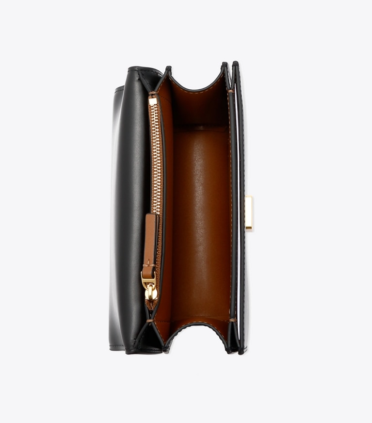 Tory Burch designer shoulder bags Eleanor Small Bag in Black angle