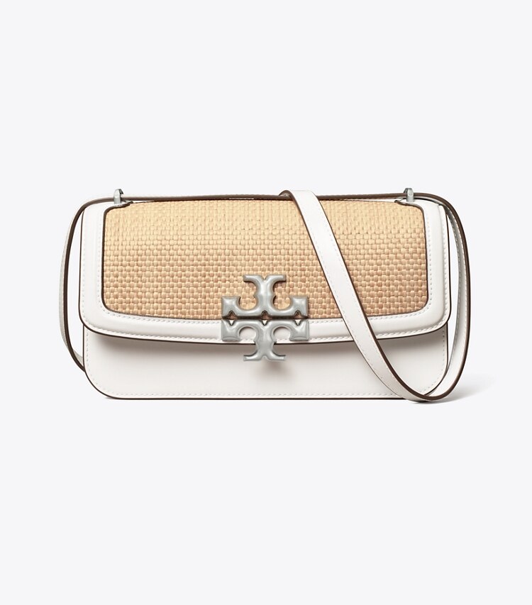 Tory Burch designer shoulder bags Eleanor Small Rectangular Bag in White front