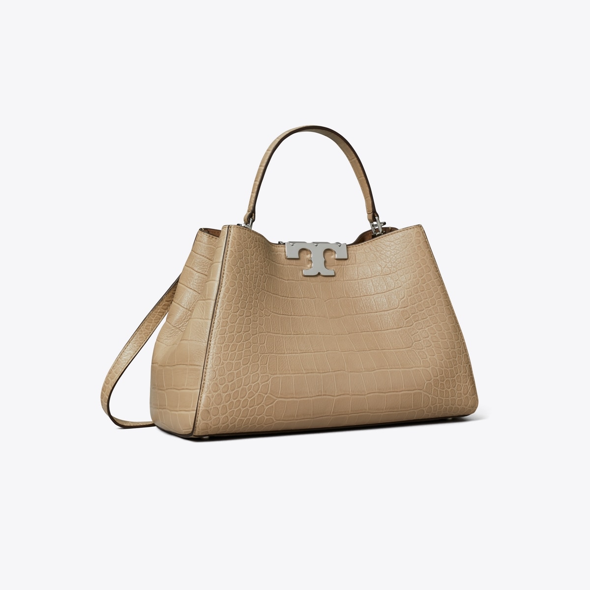 Eleanor Soft Croc-Embossed Satchel: Women's Designer Satchels