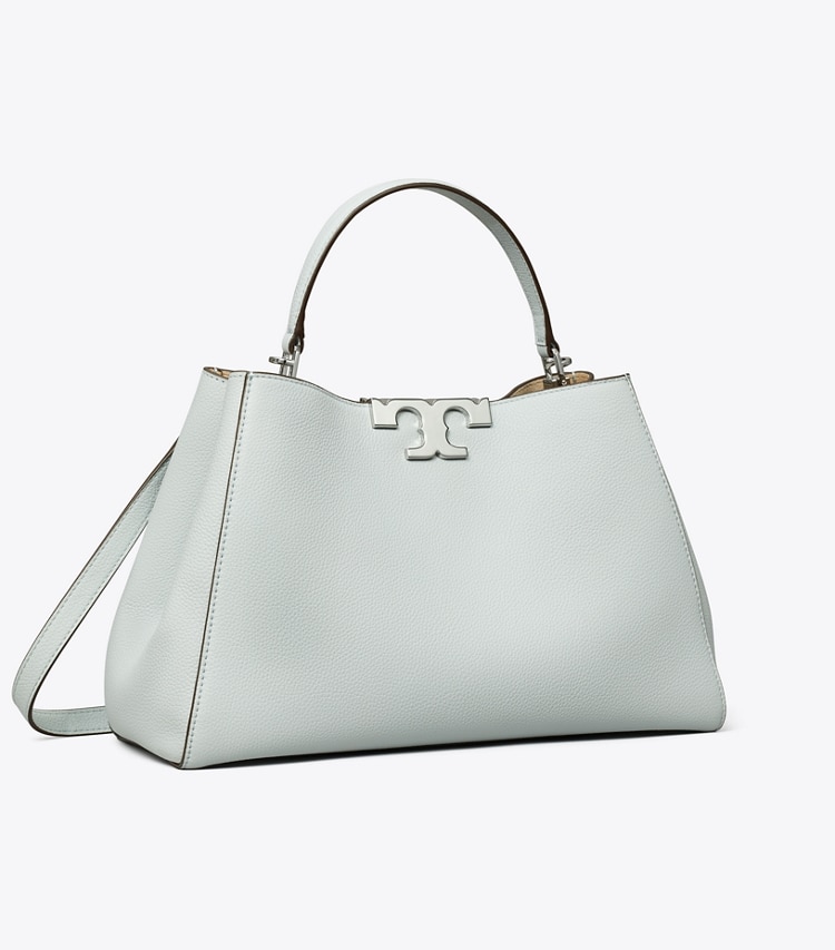 Tory Burch designer satchels Eleanor Soft Satchel in Sea angle