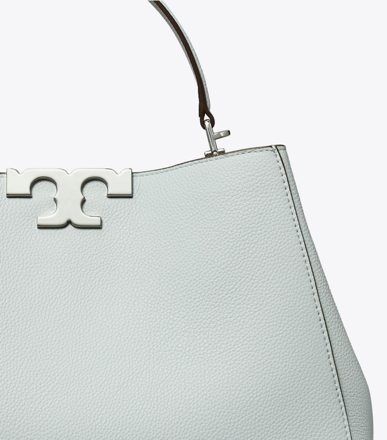 Tory Burch designer satchels Eleanor Soft Satchel in Sea detail