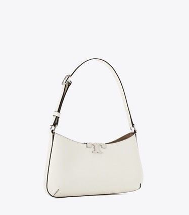 Tory Burch designer ショルダーバッグ エレノア ソフト スリム ショルダーバッグ in Bianco angle