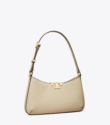 Tory Burch designer ショルダーバッグ エレノア ソフト スリム ショルダーバッグ in Light Stone angle