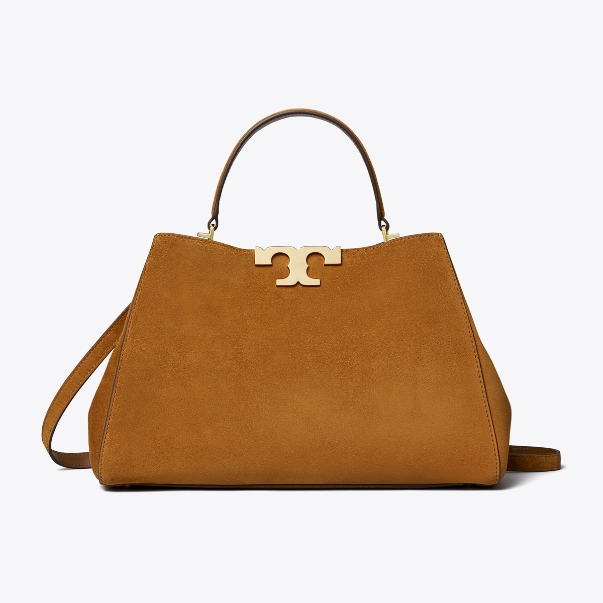 ほぼ新品❣️ Tory Burch エレノア　ブラウン Eleanor Suede Satchel: Women's Designer Satchels | Tory Burch