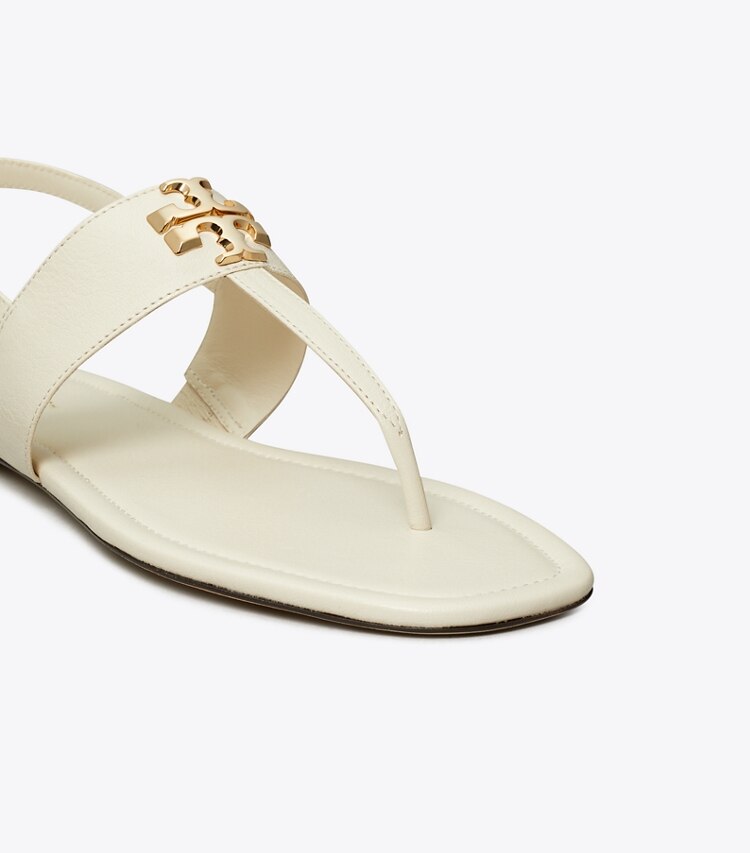Tory Burch designer sandals Eleanor T-Strap Sandal in LIGHT CREAM detail