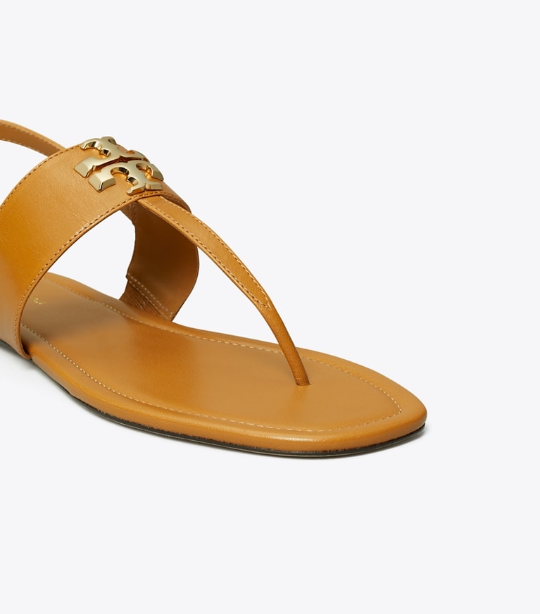 Tory Burch designer sandals Eleanor T-Strap Sandal in CARAMEL CORN angle