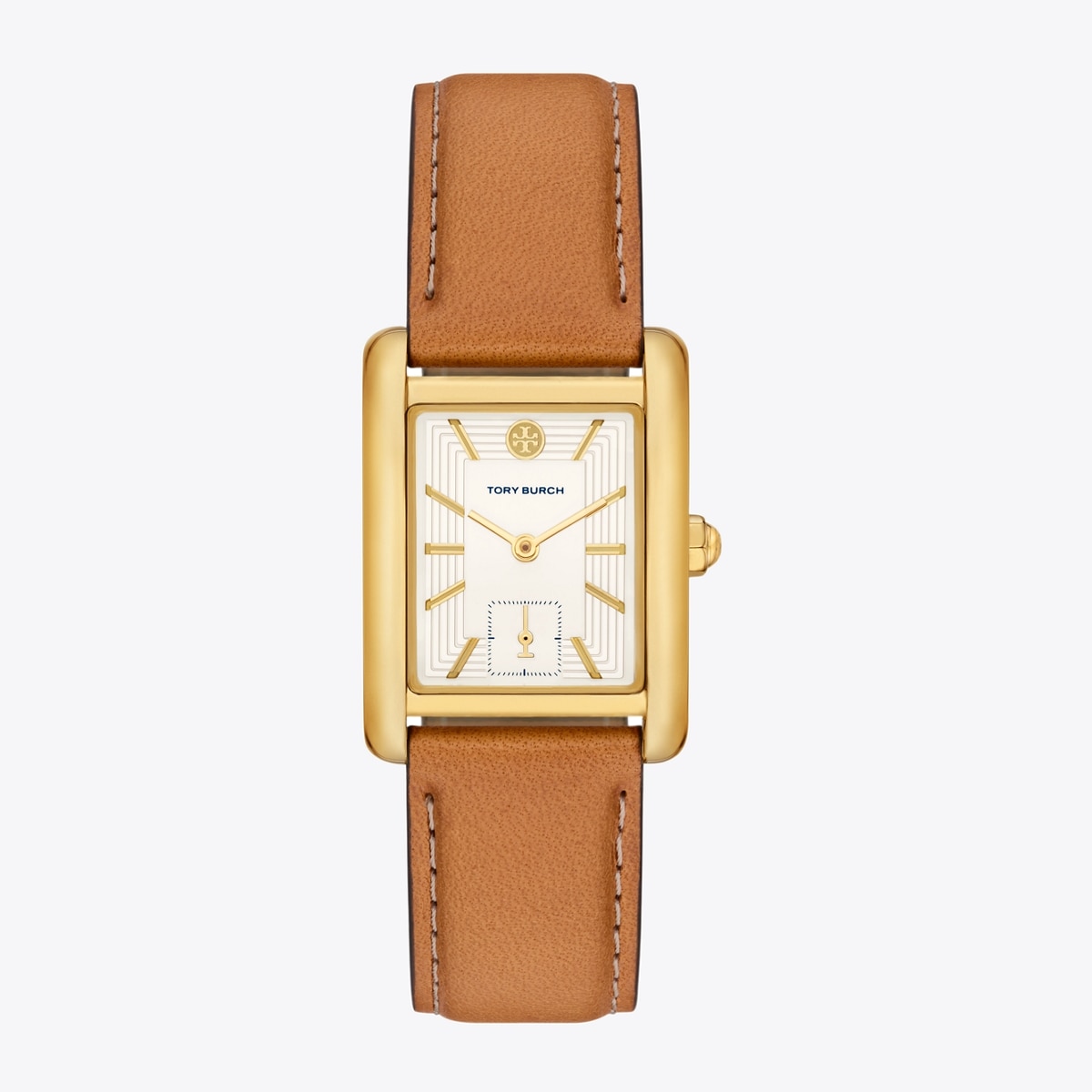 Eleanor Watch, Brown Leather/Gold-Tone Stainless Steel, 25 X 36