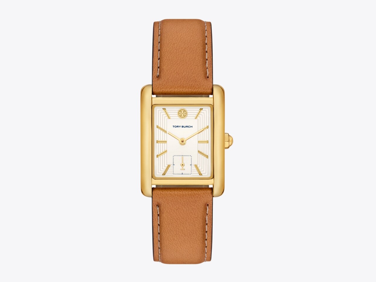 Eleanor Watch, Brown Leather/Gold-Tone Stainless Steel, 25 X 36