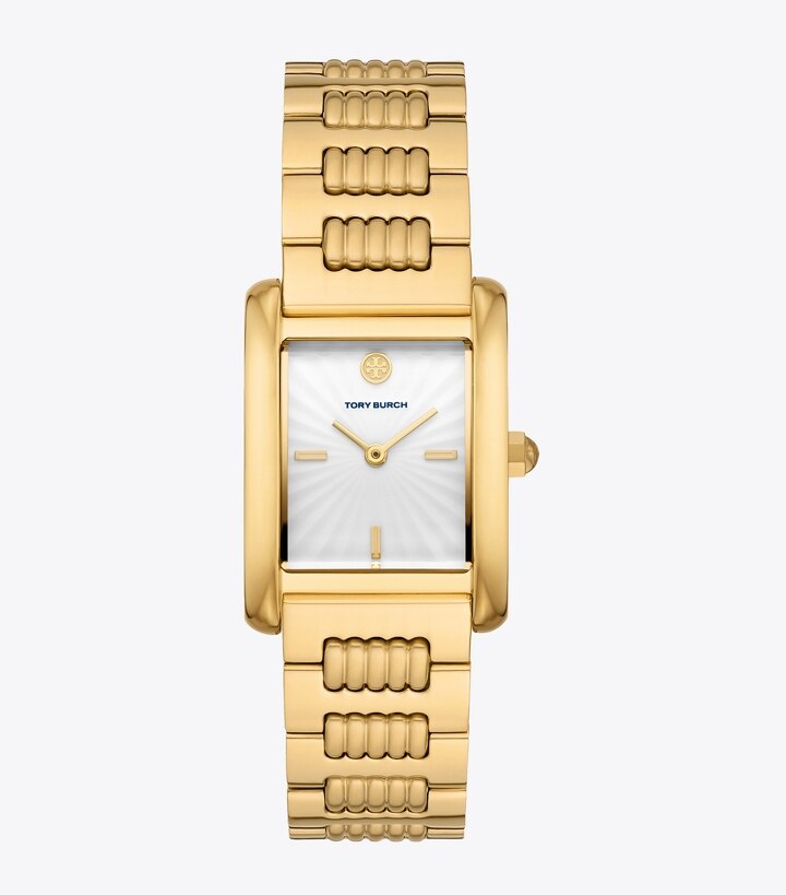 Eleanor Watch, Gold-Tone Stainless Steel, 25 x 36 MM: Women's Watches |  Strap Watches | Tory Burch UK
