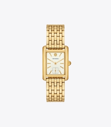 Mini Eleanor Watch, Gold-Tone Stainless Steel: Women's Designer Strap ...