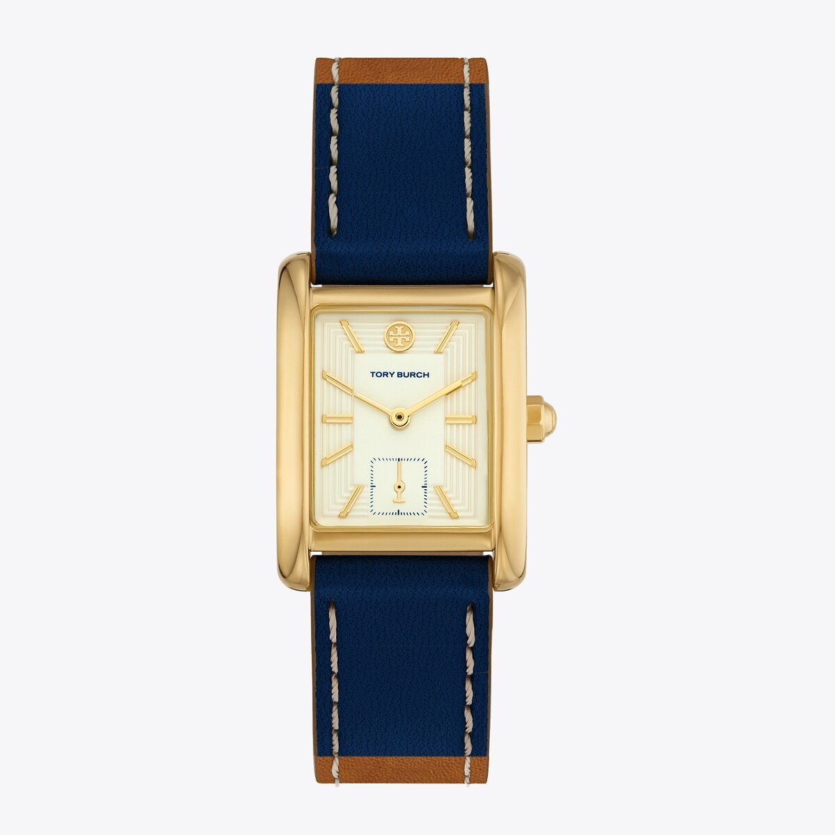 Eleanor Watch, Navy Leather/Gold-Tone Stainless Steel: Women's Designer ...