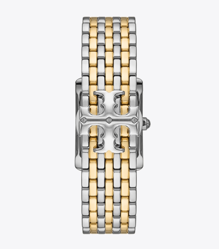 Tory Burch designer strap watches Eleanor Watch in IVORY / TWO-TONE back