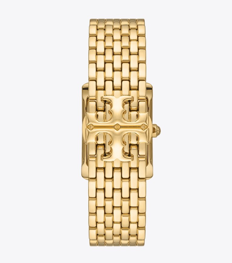 Tory Burch designer ストラップウォッチ エレノア ウォッチ ゴールドトーン ステンレススチール in PINK MOP/GOLD front