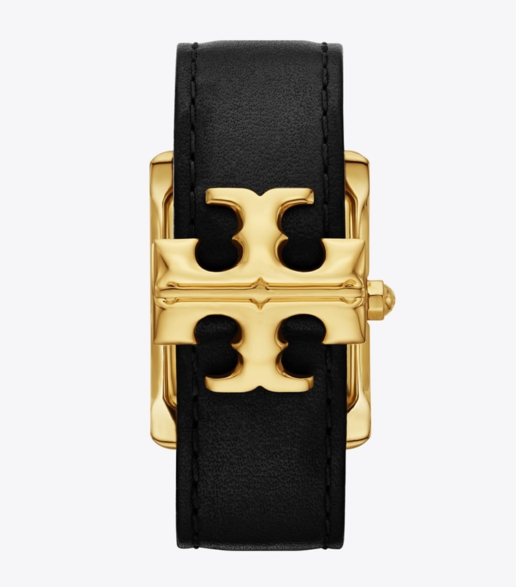 Tory Burch designer strap watches Eleanor Watch in IVORY/BLACK back