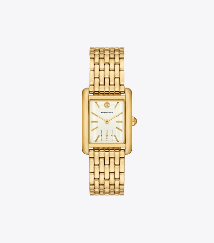Tory Burch designer strap watches Eleanor Watch in IVORY/GOLD front